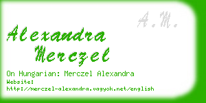 alexandra merczel business card